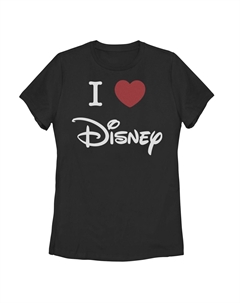 Детская футболка с логотипом Disney I Love Disney Heart, черный Licensed character