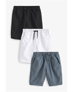 Две пары шорт без застежки, черный Next