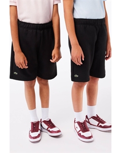 Детские шорты из флиса черного цвета, черный Lacoste