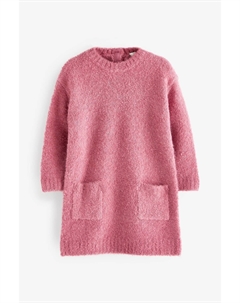 Трикотажное платье букле, розовый Next