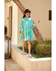 Жаккардовое платье металлик, зеленый Next