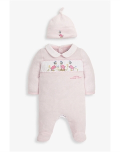 Jemima Puddle Duck комбинезон и свободный комплект со шляпой, розовый Jojo maman bébé