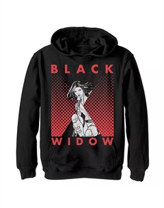 Флисовый пуловер с графическим логотипом Black Widow для мальчиков 8–20 лет Marvel