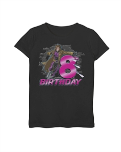 Футболка с рисунком на 8-й день рождения для девочек 7–16 лет X-Men Gambit Marvel