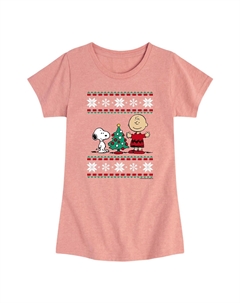 Футболка с рисунком Peanuts Charlie Brown для девочек 7–16 лет Licensed character