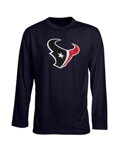 Футболка с длинным рукавом и логотипом команды дошкольников Houston Texans — темно-синий Outerstuff