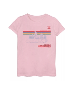 Футболка с изображением замка «Гарри Поттер» для девочек 7–16 лет «Добро пожаловать в Хогвартс» Harry potter