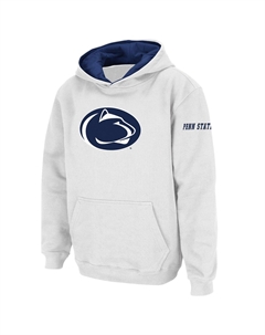Белый пуловер с капюшоном и большим логотипом Youth Stadium Athletic Penn State Nittany Lions Unbranded