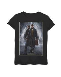 Футболка с плакатом «Фантастические твари Скамандер и Дамблдор» для девочек 7–16 лет Harry potter