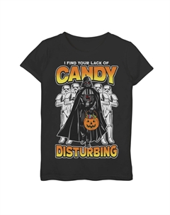 Футболка с рисунком «Звездные войны: отсутствие конфет» для девочек 7–16 лет на Хэллоуин Star wars