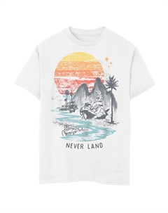 Футболка с рисунком «Питер Пэн» для мальчиков 8–20 лет «Сирены и крокодил никогда не приземляется» от Disney Licensed character