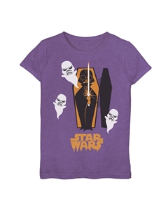 Футболка с рисунком «Гроб Вейдера и солдат-призрак» для девочек 7–16 лет Star wars