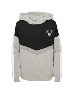 Молодежный серый пуловер с капюшоном Brooklyn Nets для девочек All Yours Outerstuff