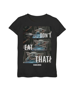 Девочки 7–16 лет. Футболка с рисунком R2 «Звездные войны: Мандалорец. Ребенок не ешьте эту футболку» Star wars