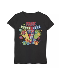 Футболка с рисунком « This Super Hero Is 7» для девочек 7–16 лет Marvel
