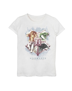 Футболка с акварельным рисунком и гербом Хогвартса для девочек 7–16 лет «Гарри Поттер» Harry potter