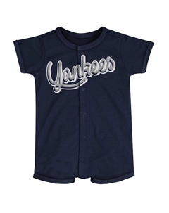Темно-синий комбинезон для младенцев New York Yankees Power Hitter Outerstuff