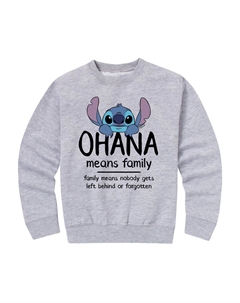 Флисовый пуловер с рисунком 's Lilo & Stitch для мальчиков 8–20 лет Ohana Family Disney