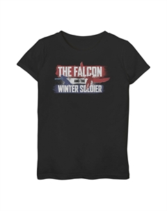 Футболка с логотипом команды «Сокол и Зимний солдат» для девочек 7–16 лет Marvel