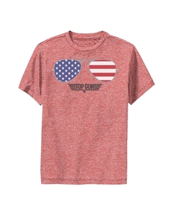 Солнцезащитные очки Top Gun Aviators для мальчиков 8–20 лет, футболка с американским флагом Licensed character