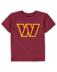 Бордовая футболка с логотипом Washington Commanders для малышей Outerstuff