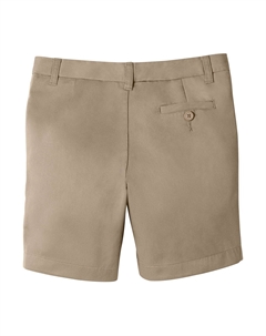 Шорты чинос с простой передней частью для девочек 2–20 лет, школьная форма Lands' end