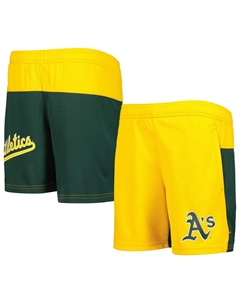 Эластичные шорты Youth Gold Oakland Athletics 7th Inning Outerstuff