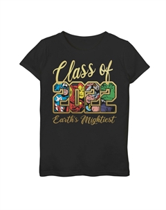 Футболка с рисунком «Самый могущественный на Земле» для девочек 7–16 лет, класс героев комиксов 2022 года Marvel