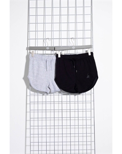 Две пары детских беговых шорт черного и серого цвета, черный Hype