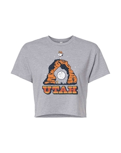 Укороченная футболка с рисунком Snoopy & Woodstock для юниоров Peanuts "Utah" Licensed character