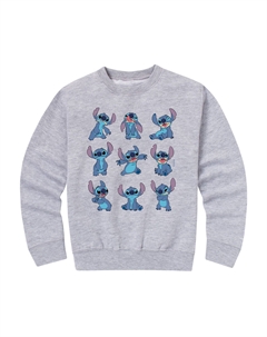 Флисовый пуловер с рисунком «Лило и Стич» 's для мальчиков 8–20 поз, серый Disney