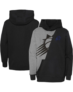 Пуловер с капюшоном Phoenix Suns Unrivaled Split, серый/черный для дошкольников Outerstuff