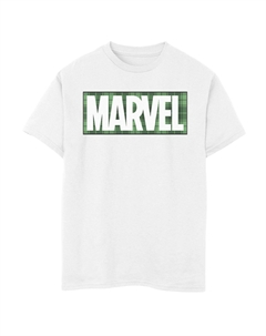 Футболка с рисунком и логотипом в клетку ко Дню Святого Патрика для мальчиков 8–20 лет из комиксов Comics Marvel