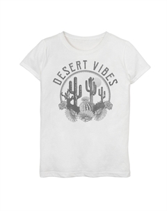 Футболка с рисунком Fifth Sun Desert Dreamer для девочек 7–16 лет, белый Unbranded