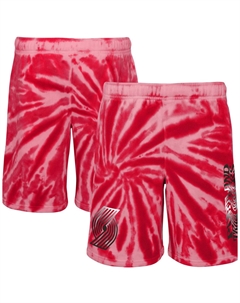 Молодежные красные шорты Portland Trail Blazers Santa Monica с принтом тай-дай Outerstuff