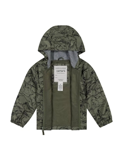 Ветровка с капюшоном и подкладкой из динозавров для маленьких мальчиков Carter`s