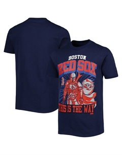 Молодежная футболка Navy Boston Red Sox Star Wars This is the Way Outerstuff