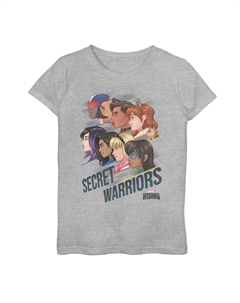 Футболка с рисунком Rising Secret Warriors Squad для девочек 7–16 лет Marvel