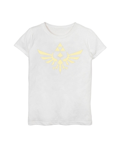 Синяя футболка с рисунком Royal Crest для девочек 7–16 лет Nintendo Legend Of Zelda, белый Licensed character