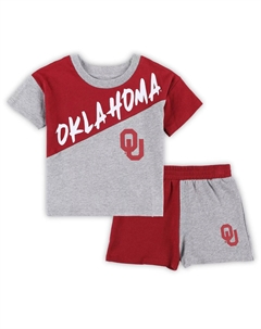 Серый комплект из футболки и шорт Oklahoma Earlys Super Star для малышей Heather Grey Outerstuff