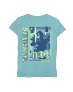 Футболка с плакатом и графикой «Республика» для девочек 7–16 лет «Звездные войны: Войны клонов» Star wars