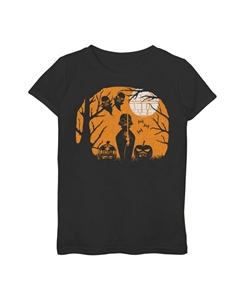 Футболка с изображением силуэта Звезды Смерти для девочек 7–16 лет «Звездные войны», Хэллоуин, Дарт Вейдер, Звезда Смерти Star wars