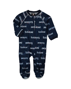 Комбинезон с молнией и реглан для младенцев New England Patriots - темно-синий Outerstuff