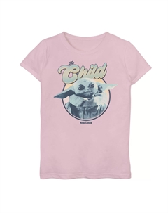 Футболка с рисунком в стиле ретро для девочек 7–16 лет, «Звездные войны», «Мандалорец», «Ребенок», он же «Малыш Йода» Star wars