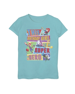 Футболка с рисунком супергероя для девочек 7–16 лет на день рождения для девочек Marvel