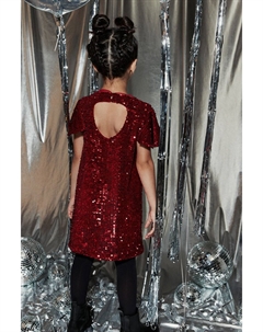 Велюровое вечернее платье с пайетками, красный Next