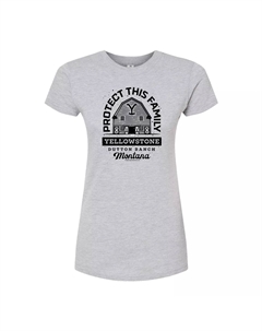 Облегающая футболка Yellowstone Protect Family для юниоров, серый Licensed character