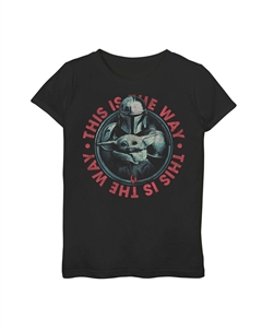 Футболка с рисунком «Звездные войны: Мандалорский ребенок» для девочек 7–16 лет. Star wars