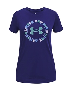 Фитнес-Футболка с логотипом, синий Under armour