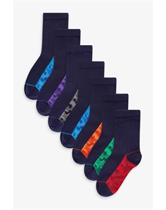 Носки с повышенным содержанием хлопка 7 штук в упаковке, синий Next